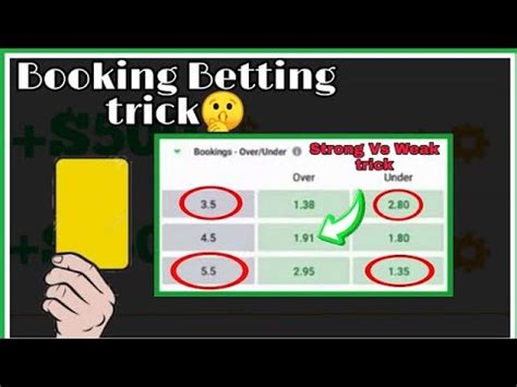 total bookings over/under full time|Cards and Bookings Points Betting on Football .